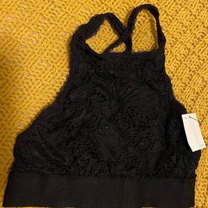 Black lace bralette